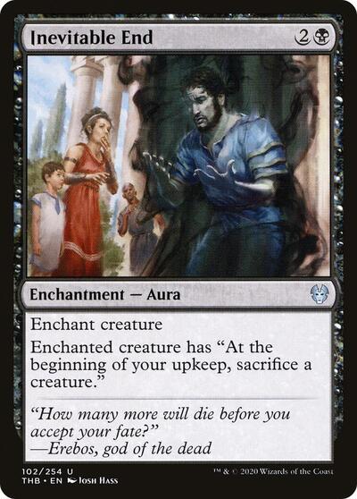 Inevitable End (THB) #102 Uncommon (Lightly Played) Theros Beyond Death Magic: The Gathering: 2020