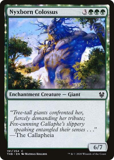 Nyxborn Colossus (THB) #191 Common (Lightly Played) Theros Beyond Death Magic: 2020