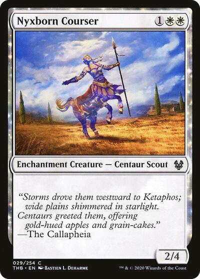 Nyxborn Courser (THB) #29 Common (Lightly Played) Theros Beyond Death Magic: 2020