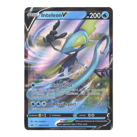 Inteleon V - SWSH016 (SWSD) #SWSH016 Promo (Holofoil Lightly Played) SWSH: Sword & Shield Promo Cards Pokemon: 2019