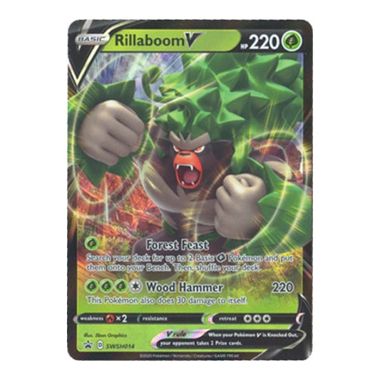 Rillaboom V - SWSH014 (SWSD) #SWSH014 Promo (Holofoil Near Mint) SWSH: Sword & Shield Promo Cards Pokemon: 2019