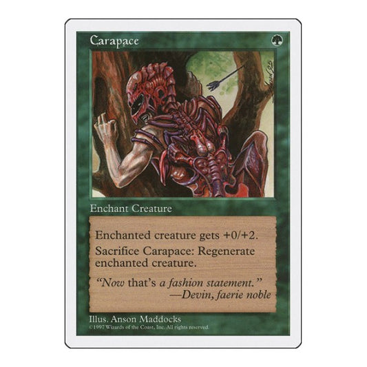 Carapace (5ED) #281 Common (Moderately Played) Fifth Edition Magic: The Gathering: 1997