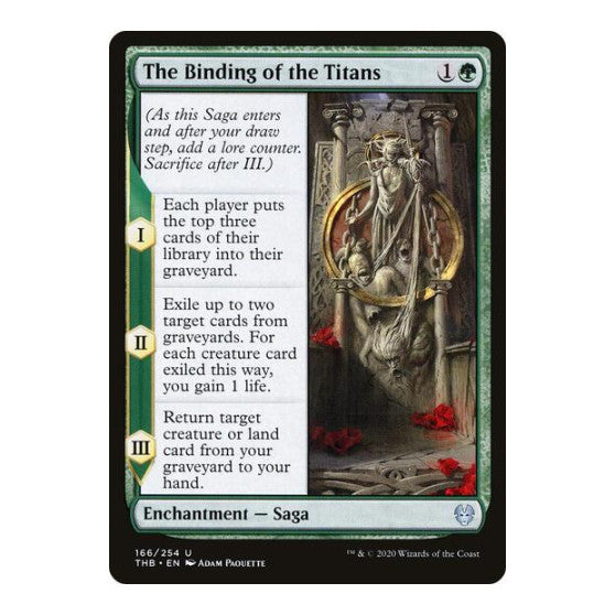 The Binding of the Titans (THB) #166 Uncommon (Lightly Played) Theros Beyond Death Magic: The Gathering: 2020