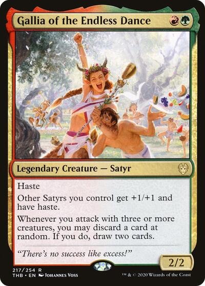 Gallia of the Endless Dance (THB) #217 Rare (Lightly Played) Theros Beyond Death Magic: The Gathering: 2020