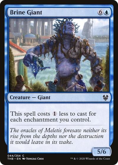 Brine Giant (THB) #44 Common (Lightly Played) Theros Beyond Death Magic: The Gathering: 2020