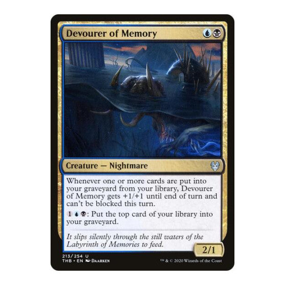 Devourer of Memory (THB) #213 Uncommon (Lightly Played) Theros Beyond Death Magic: The Gathering: 2020