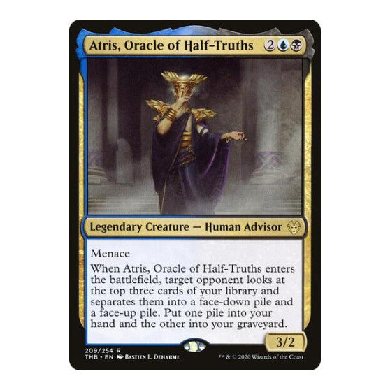 Atris, Oracle of Half-Truths (THB) #209 Rare (Lightly Played) Theros Beyond Death Magic: The Gathering: 2020