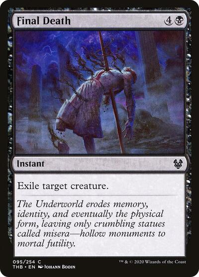 Final Death (THB) #95 Common (Foil Lightly Played) Theros Beyond Death Magic: The Gathering: 2020