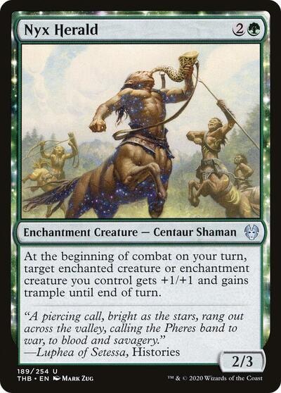 Nyx Herald (THB) #189 Uncommon (Lightly Played) Theros Beyond Death Magic: The Gathering: 2020