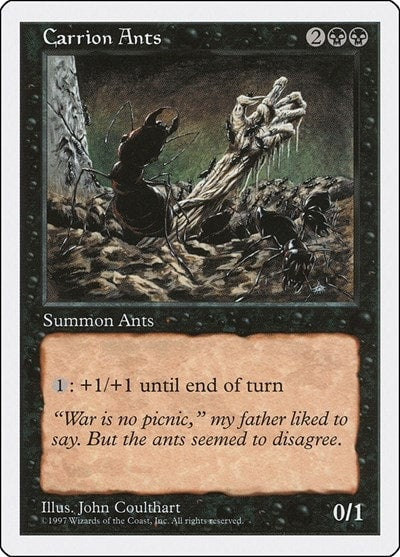 Carrion Ants (5ED) #150 Uncommon (Moderately Played) Fifth Edition Magic: The Gathering: 1997