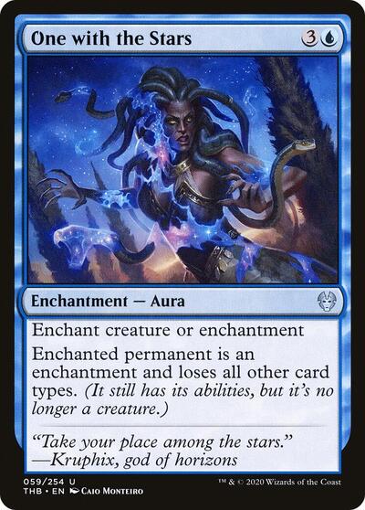 One with the Stars (THB) #59 Uncommon (Lightly Played) Theros Beyond Death Magic: The Gathering: 2020