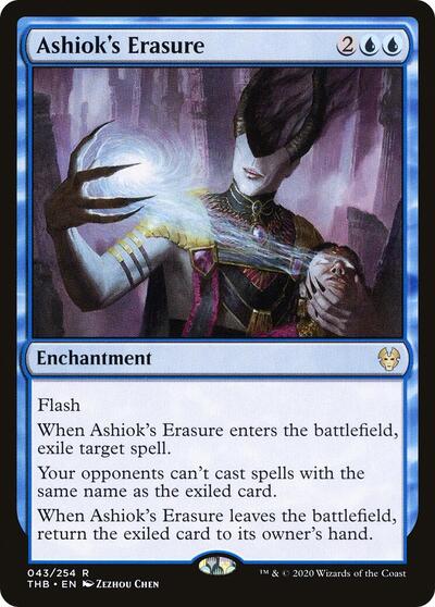 Ashioks Erasure (THB) #43 Rare (Lightly Played) Theros Beyond Death Magic: The Gathering: 2020