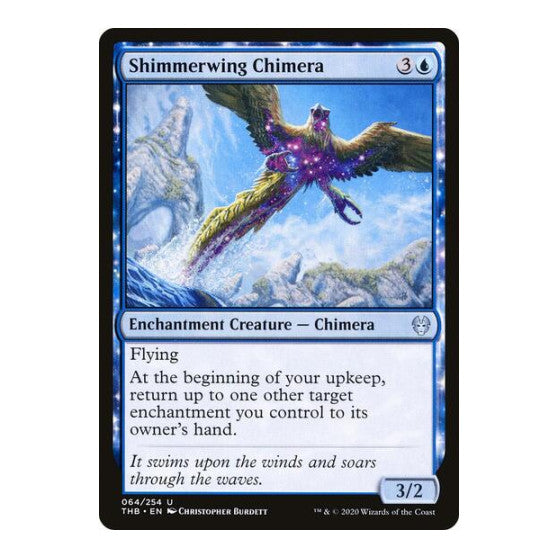 Shimmerwing Chimera (THB) #64 Uncommon (Lightly Played) Theros Beyond Death Magic: The Gathering: 2020