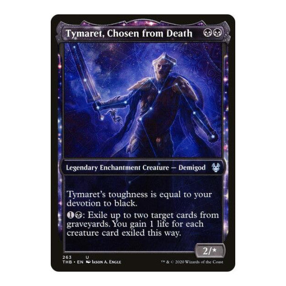 Tymaret Chosen from Death Showcase (THB) #263 Uncommon (Damaged) Theros Beyond Death Magic: The Gathering: 2020