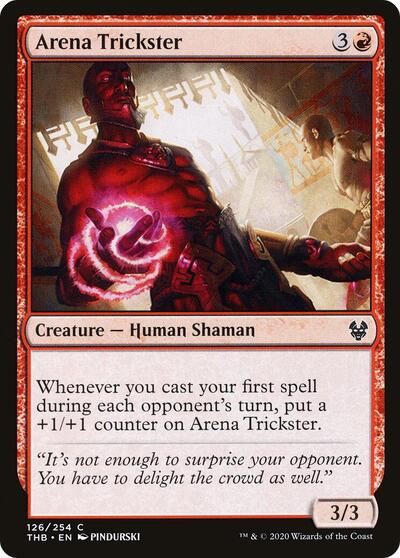Arena Trickster (THB) #126 Common (Foil Lightly Played) Theros Beyond Death Magic: 2020