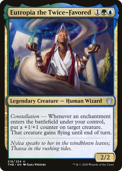 Eutropia the Twice-Favored (THB) #216 Uncommon Theros Beyond Death Magic: The Gathering: 2020