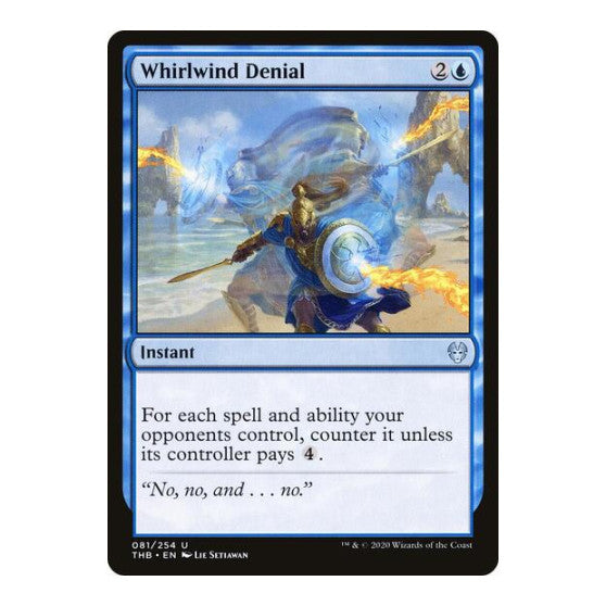 Whirlwind Denial (THB) #81 Uncommon Theros Beyond Death Magic: The Gathering: 2020