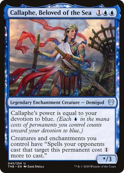 Callaphe Beloved of the Sea (THB) #45 Uncommon (Lightly Played) Theros Beyond Death Magic: The Gathering: 2020