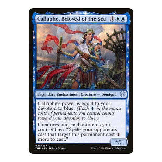 Callaphe, Beloved of the Sea (THB) #45 Uncommon (Lightly Played) Theros Beyond Death Magic: The Gathering: 2020