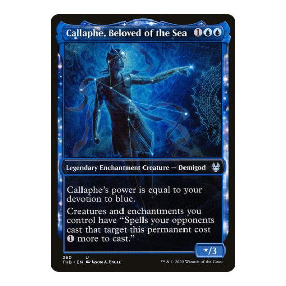 Callaphe, Beloved of the Sea (Showcase) (THB) #260 Uncommon Theros Beyond Death Magic: The Gathering: 2020