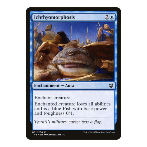 Ichthyomorphosis (THB) #51 Common (Lightly Played) Theros Beyond Death Magic: The Gathering: 2020