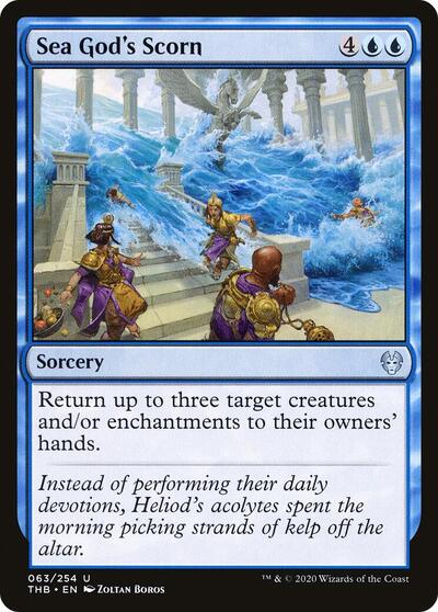 Sea Gods Scorn (THB) #63 Uncommon (Foil Lightly Played) Theros Beyond Death Magic: 2020