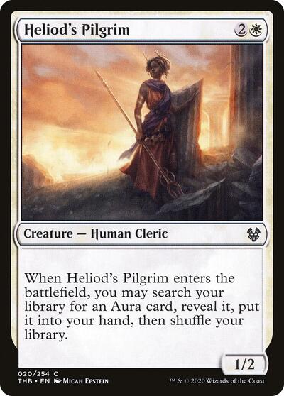 Heliods Pilgrim (THB) #20 Common (Foil Lightly Played) Theros Beyond Death Magic: The Gathering: 2020