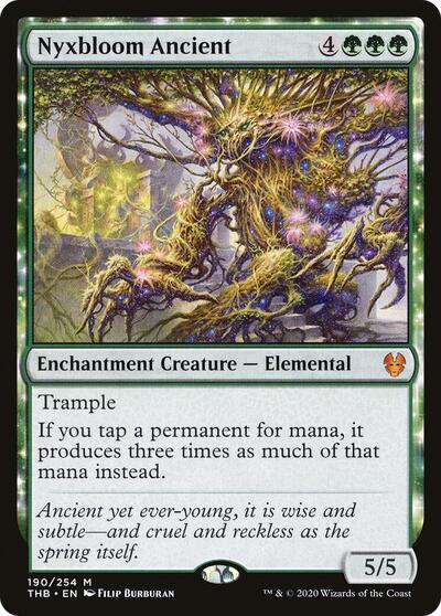 Nyxbloom Ancient (THB) #190 Mythic Rare (Damaged) Theros Beyond Death Magic: The Gathering: 2020