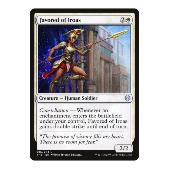Favored of Iroas (THB) #15 Uncommon (Lightly Played) Theros Beyond Death Magic: The Gathering: 2020