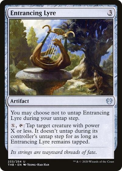 Entrancing Lyre (THB) #233 Uncommon (Lightly Played) Theros Beyond Death Magic: The Gathering: 2020