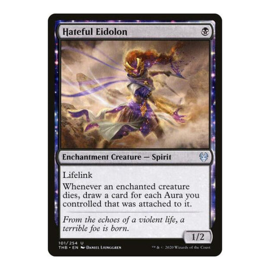 Hateful Eidolon (THB) #101 Uncommon (Lightly Played) Theros Beyond Death Magic: The Gathering: 2020