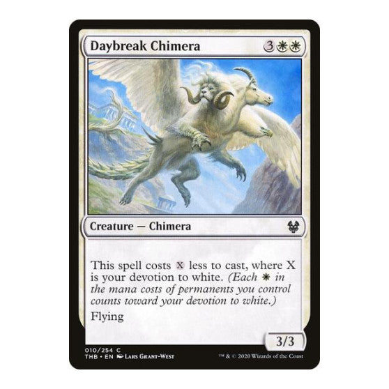 Daybreak Chimera (THB) #10 Common (Lightly Played) Theros Beyond Death Magic: The Gathering: 2020
