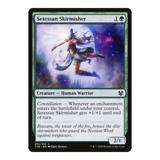 Setessan Skirmisher (THB) #200 Common (Lightly Played) Theros Beyond Death Magic: The Gathering: 2020