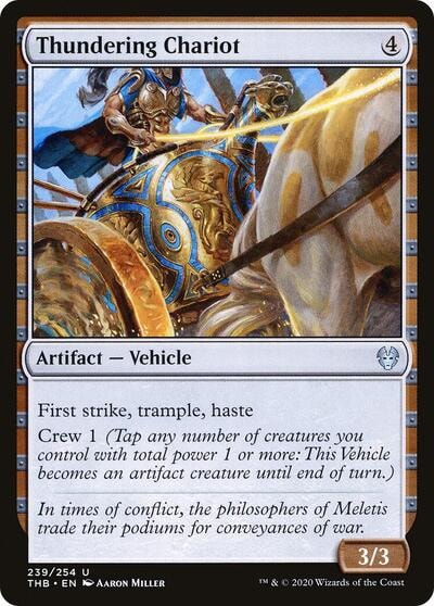 Thundering Chariot (THB) #239 Uncommon (Lightly Played) Theros Beyond Death Magic: The Gathering: 2020