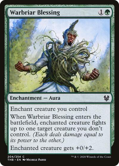 Warbriar Blessing (THB) #204 Common (Lightly Played) Theros Beyond Death Magic: 2020