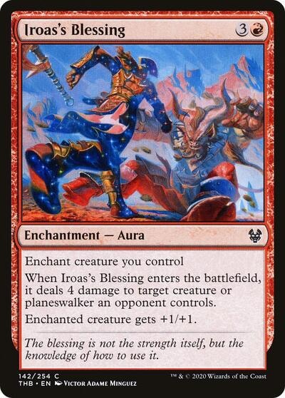 Iroas's Blessing (THB) #142 Common Theros Beyond Death Magic: The Gathering: 2020