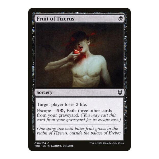 Fruit of Tizerus (THB) #96 Common (Lightly Played) Theros Beyond Death Magic: The Gathering: 2020