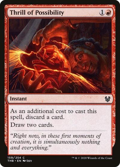 Thrill of Possibility (THB) #159 Common (Lightly Played) Theros Beyond Death Magic: The Gathering: 2020