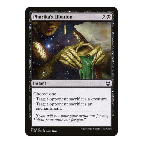 Pharikas Libation (THB) #111 Common (Lightly Played) Theros Beyond Death Magic: The Gathering: 2020