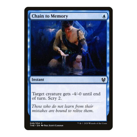 Chain to Memory (THB) #46 Common (Lightly Played) Theros Beyond Death Magic: The Gathering: 2020