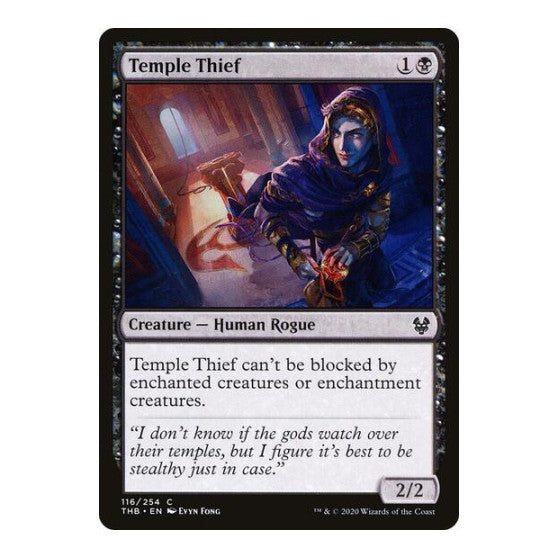 Temple Thief (THB) #116 Common (Lightly Played) Theros Beyond Death Magic: The Gathering: 2020