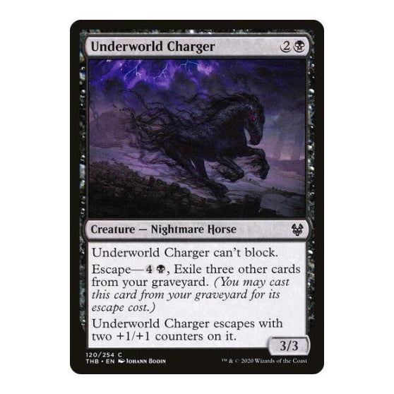 Underworld Charger (THB) #120 Common (Lightly Played) Theros Beyond Death Magic: The Gathering: 2020