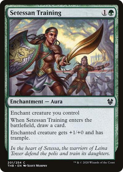 Setessan Training (THB) #201 Common Theros Beyond Death Magic: The Gathering: 2020