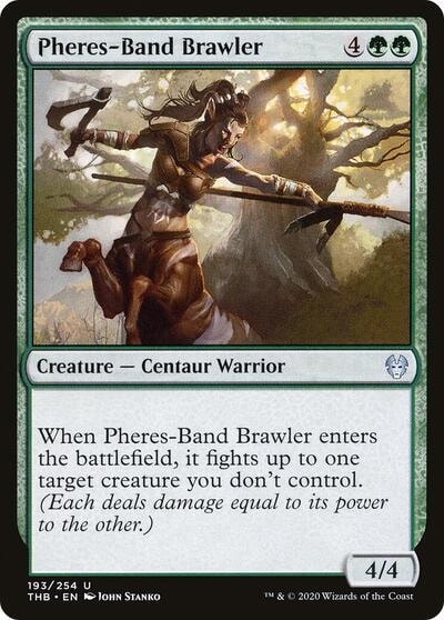Pheres-Band Brawler (THB) #193 Uncommon (Lightly Played) Theros Beyond Death Magic: The Gathering: 2020