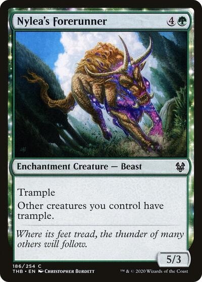 Nylea's Forerunner (THB) #186 Common (Lightly Played) Theros Beyond Death Magic: The Gathering: 2020