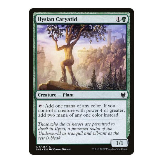 Ilysian Caryatid (THB) #174 Common (Lightly Played) Theros Beyond Death Magic: The Gathering: 2020