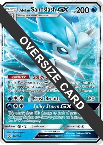Alolan Sandslash GX SM236 (PR) #SM236 Promo (Holofoil Near Mint) Jumbo Cards Pokemon: 2015