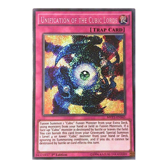 Unification of the Cubic Lords (MVP1-ENS) #MVP1-ENS45 Secret Rare (1st Edition Near Mint) The Dark Side of Dimensions Movie Pack: Secret Edition YuGiOh: 2020