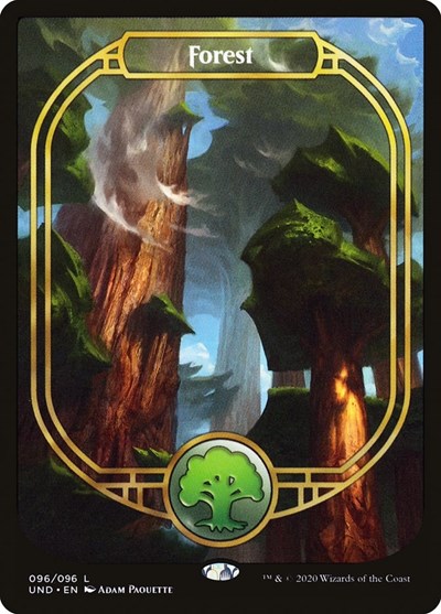 Forest Full Art (UND) #96 Land (Foil Near Mint) Unsanctioned Magic: The Gathering: 2020