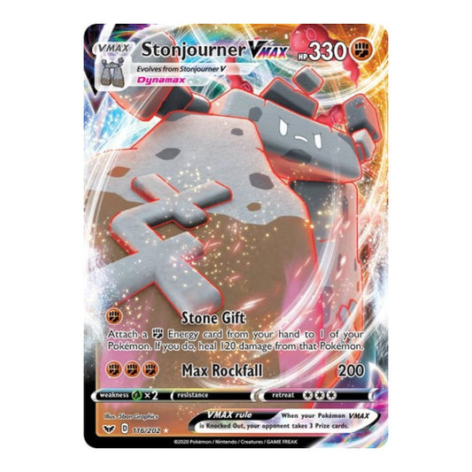 Stonjourner VMAX (SWSH01) #116/202 Ultra Rare (Holofoil Lightly Played) SWSH01: Sword & Shield Base Set Pokemon: 2020